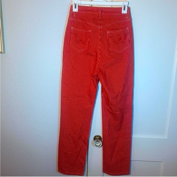 Fashion Brand Company Red Railroad Striped Denim - Picture 11 of 12